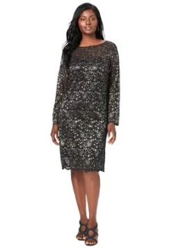 Jessica London Women’s Plus Size Lace Shift Dress -Best Clothing Store GUEST 9381069a 1e0a 4a1d a0b9 03bed996d34d