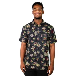 Men's Star Wars Boba Fett Floral Print Button Down Shirt 5 Men's Star Wars Boba Fett Floral Print Button Down Shirt -Best Clothing Store GUEST 938e83c7 a7f9 4f94 a108 4d53cd4dd5fd