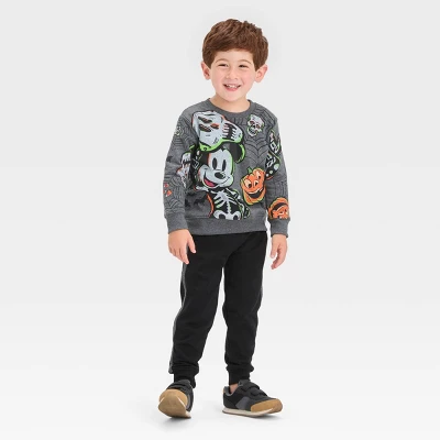 Toddler Boys' Mickey Mouse & Friends Halloween Top And Bottom Set - Gray 4 Toddler Boys' Mickey Mouse & Friends Halloween Top And Bottom Set - Gray - Image 2