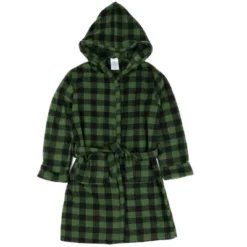 Leveret Kids Fleece Hooded Robe