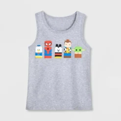 Boys' Disney 100 Unified Characters Tank Top - Heather Gray - Disney Store -Best Clothing Store GUEST 9607a7c3 eb60 43d4 8662 77ebeb63560f