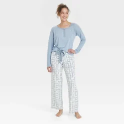 Women's Henley Gift Pajama Set - Stars Above™ -Best Clothing Store GUEST 96881d3f 18f0 4577 9a73 ce84b4225e84