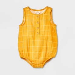 Baby Sun Gauze Tank Henley Romper - Cat & Jack™ Yellow 9 Baby Sun Gauze Tank Henley Romper - Cat & Jack™ Yellow -Best Clothing Store GUEST 96926f69 ff5b 497f 81f4 7f34b0d0ea20