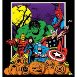 Men's Marvel Halloween Avengers Scene T-Shirt