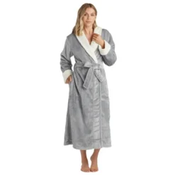 Softies Plush Faux Shearling Robe With Contrast Trim 13 Softies Plush Faux Shearling Robe With Contrast Trim -Best Clothing Store GUEST 9a5a75e9 2743 47b5 896b e9fa0ab6bb84