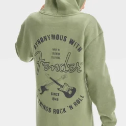 Boys' Fender Guitar Pullover Hoodie - Art Class™ Green