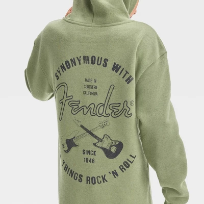 Boys' Fender Guitar Pullover Hoodie - Art Class™ Green 3 Boys' Fender Guitar Pullover Hoodie - Art Class™ Green