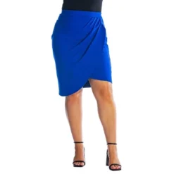 Womens Plus Size Elastic Waist Knee Length Tulip Pencil Skirt -Best Clothing Store GUEST 9b35e930 479b 42d0 beb5 110210662004