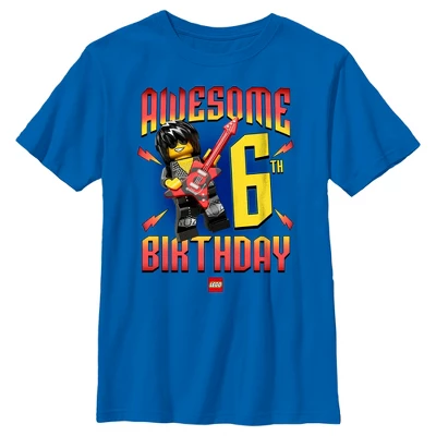 Boy's LEGO® Awesome Rock Star Birthday 6 T-Shirt 6 Boy's LEGO® Awesome Rock Star Birthday 6 T-Shirt - Image 4