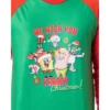 Nickelodeon Mens' SpongeBob SquarePants Krabby Christmas Pajama Set Red