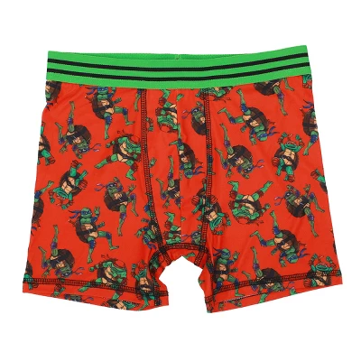 Youth Boys Teenage Mutant Ninja Turtles Boxer Brief Underwear 5-Pack 4 Youth Boys Teenage Mutant Ninja Turtles Boxer Brief Underwear 5-Pack - Image 2