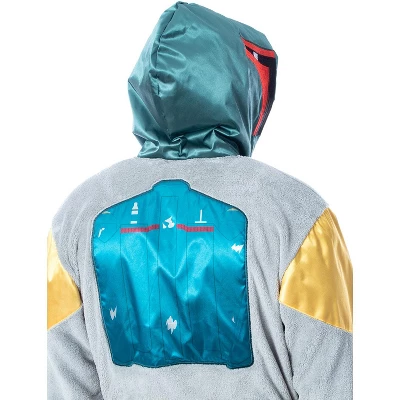 Star Wars Adult Boba Fett Bounty Hunter Fleece Robe Bathrobe For Men Women Multi 5 Star Wars Adult Boba Fett Bounty Hunter Fleece Robe Bathrobe For Men Women Multi - Image 3