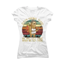 Junior's Design By Humans Sloth Hiking Team - We Will Get There, When We Get There By Andreastier T-Shirt -Best Clothing Store GUEST 9dbed244 a46c 452d 9fb3 3b20b0a26604