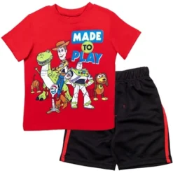 Disney Pixar Toy Story Buzz Lightyear Woody Baby Athletic T-Shirt And Mesh Shorts Outfit Set Infant -Best Clothing Store GUEST 9e5f2c85 ad70 49cd 9803 ecd07ab0945c