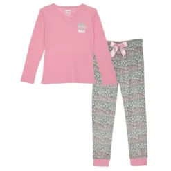 Sleep On It Girls 2-Piece Fleece Pajama Set - Vibes -Best Clothing Store GUEST 9e755614 5744 49b3 890d 67dfa830115d