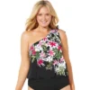 Swimsuits For All Women’s Plus Size One Shoulder Blouson Tankini Top -Best Clothing Store GUEST 9f47cb36 64eb 4654 919e ba187aad6c36