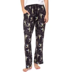 Disney Womens' Tinker Bell Sleep Never Land Map Symbols Pajama Pants Black -Best Clothing Store GUEST 9fd525ec a2f8 4631 9e7c 22d17aa477c5