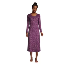 Lands' End Women's Supima Cotton Long Sleeve Midcalf Nightgown -Best Clothing Store GUEST 9fe7fbfd 1581 4068 945a a0a4c57a5d1b