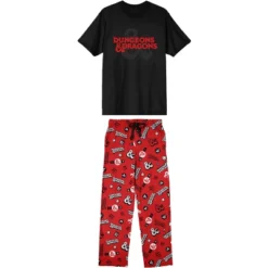 Dungeons & Dragons Logo Men's 2-Pack Pajama Set -Best Clothing Store GUEST a1a6f7df e3a2 4e6d 8a21 119fe58009b0