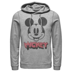 Men's Mickey & Friends Mickey Mouse Retro Headshot Pull Over Hoodie -Best Clothing Store GUEST a2fbc0e2 7ac0 4f6b aff6 b459226fb6a9