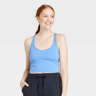 Women's Light Support Brushed Strappy Crop Sports Bra - All In Motion™ 10 Women's Light Support Brushed Strappy Crop Sports Bra - All In Motion™ - Image 8