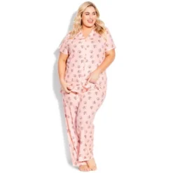Women's Plus Size Hedgehog Button Sleep Top - Pink | AVENUE 13 Women's Plus Size Hedgehog Button Sleep Top - Pink | AVENUE -Best Clothing Store GUEST a3d3a806 524d 4881 84fa e35c84129002