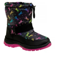 Rugged Bear Unisex Boys Girls Slip Resistant Faux Fur Lined Winter Snow Boots (Little Kid) -Best Clothing Store GUEST a4904e98 7313 4018 9da0 34fbc999739d