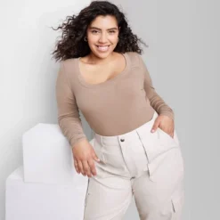 Women's Long Sleeve Scoop Neck T-Shirt - Wild Fable™ 11 Women's Long Sleeve Scoop Neck T-Shirt - Wild Fable™ -Best Clothing Store GUEST a5dd652b 0e77 4f7f a8cd c1cf4b55d56a