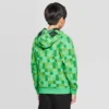 Kids' Minecraft Creeper Costume Fleece Sweatshirt - Green -Best Clothing Store GUEST a6008eca 5271 43d6 820a 817e996ce61b