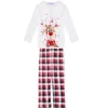 Cheibear Family Christmas Pajamas Matching Sets Sleepwear Holiday Home Party Pajama Set -Best Clothing Store GUEST a60162c5 33c5 45f8 b971 1da8198058b9