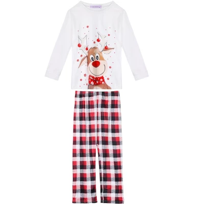Cheibear Family Christmas Pajamas Matching Sets Sleepwear Holiday Home Party Pajama Set 3 Cheibear Family Christmas Pajamas Matching Sets Sleepwear Holiday Home Party Pajama Set