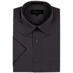 Marquis Men's Short Sleeve Regular Fit Dress Shirt - S To 4XL -Best Clothing Store GUEST a697c0c7 afe0 483c 9013 3d5200d2b8b9