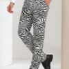 Lars Amadeus Men's Flat Front Party Prom Animal Printed Pants -Best Clothing Store GUEST a73c1697 824f 42dc 8038 77af6c384e4b