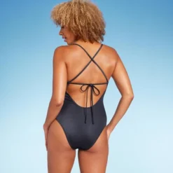 Women's Shirred V-Wire Plunge One Piece Swimsuit - Shade & Shore™ Gray 12 Women's Shirred V-Wire Plunge One Piece Swimsuit - Shade & Shore™ Gray -Best Clothing Store GUEST a75504fb 22eb 47fe a6bb 7efed9f5a96d
