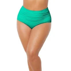 Swimsuits For All Women’s Plus Size Shirred High Waist Swim Brief -Best Clothing Store GUEST a7a2d188 61d9 4d3d 8e6d cd2d5c651ae7