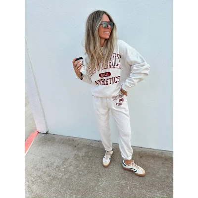 Women's Ascot + Hart Beverly Hills Graphic Joggers - Beige 6 Women's Ascot + Hart Beverly Hills Graphic Joggers - Beige - Image 4