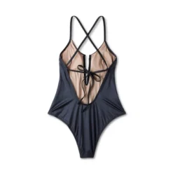 Women's Shirred V-Wire Plunge One Piece Swimsuit - Shade & Shore™ Gray 14 Women's Shirred V-Wire Plunge One Piece Swimsuit - Shade & Shore™ Gray -Best Clothing Store GUEST a8b56d38 35a7 4be8 965f 8aee25dccbc6