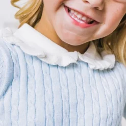 Hope & Henry Girls' Long Sleeve Cable Knit Peter Pan Collar Sweater Dress, Infant -Best Clothing Store GUEST a8fce013 4c76 4568 acfb 566ba2b582cc