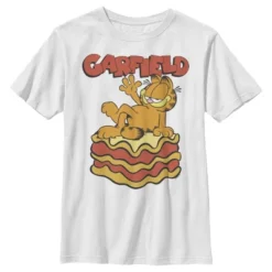Boy's Garfield Cool Lasagna Lover T-Shirt -Best Clothing Store GUEST a9380de9 b33a 4a2b bffd 65fbdfcb4ee2