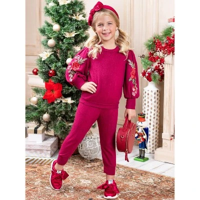 Girls Be Bold Floral Jogger Set - Mia Belle Girls 4 Girls Be Bold Floral Jogger Set - Mia Belle Girls - Image 2