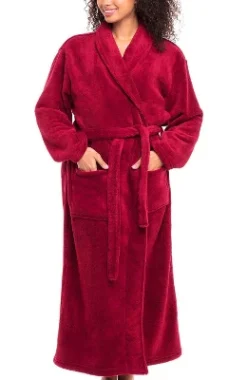 Women's Warm Fleece Winter Robe, Long Soft Plush Bathrobe -Best Clothing Store GUEST aac2c286 042d 4462 987d c77a2e4eb8b4