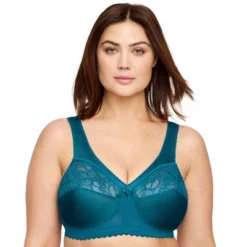 Glamorise Womens MagicLift Original Support Wirefree Bra 1000 Dark Teal -Best Clothing Store GUEST ab43161d 537d 4c52 a6c8 6de2a6076121