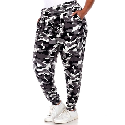 Plus Size Camo Harem Pants - White Mark 4 Plus Size Camo Harem Pants - White Mark - Image 2