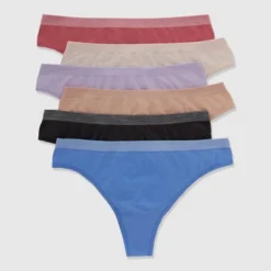 Hanes Women's 6pk Thong - Colors May Vary -Best Clothing Store GUEST acee6374 997a 4fdd ba90 8e0c8b283aa5