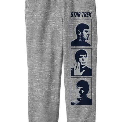 Star Trek Spock Images With Frames And Logo Boy's Athletic Heather Jogger Pants 3 Star Trek Spock Images With Frames And Logo Boy's Athletic Heather Jogger Pants