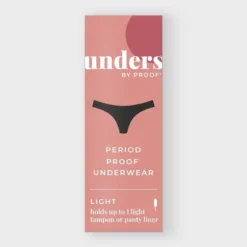 Unders By Proof Period Underwear Thong - Light Absorbency