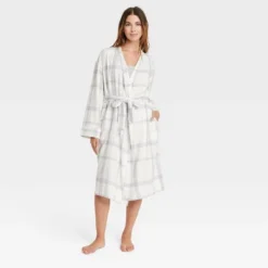 Women's Flannel Robe - Stars Above™ -Best Clothing Store GUEST af618ec6 923a 40ed b8ae f08870413d10