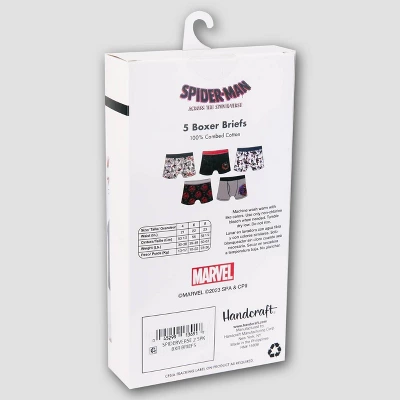 Boys' Marvel Spider-Man: Miles Morales 5pk Boxer Briefs 5 Boys' Marvel Spider-Man: Miles Morales 5pk Boxer Briefs - Image 3