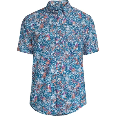 Lands' End Men's Traditional Fit Short Sleeve Essential Lightweight Poplin 7 Lands' End Men's Traditional Fit Short Sleeve Essential Lightweight Poplin - Image 5