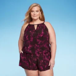 Women's UPF 50 High Neck Swim Romper With Pockets One Piece Swimsuit - Aqua Green® -Best Clothing Store GUEST b0f7ad17 255e 4c72 9188 22132530d784